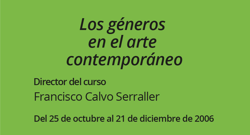 Los géneros en el arte contemporáneo 